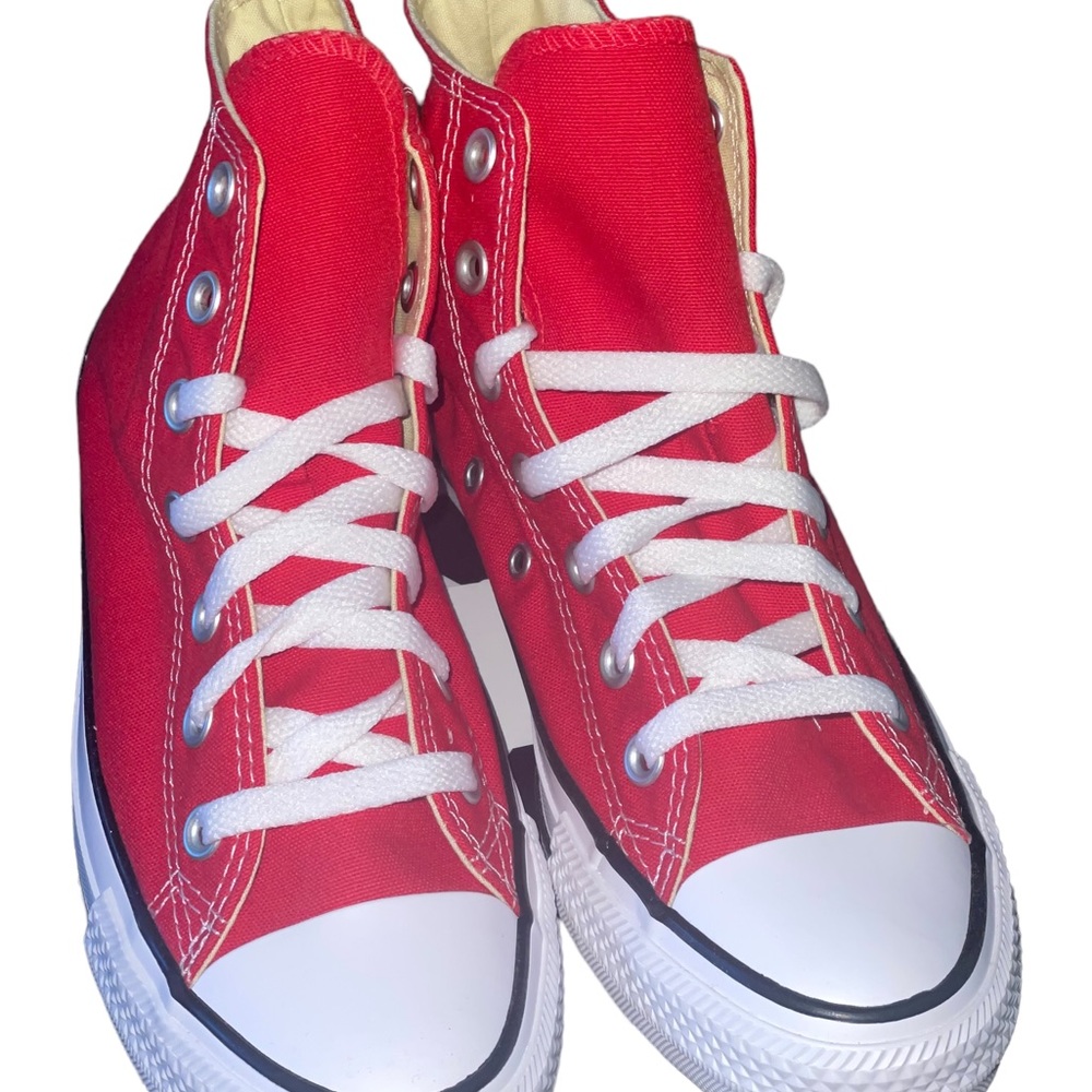 ❇️NWT❇️ Converse All Star Red Canvas High Tops - Picture 5 of 6